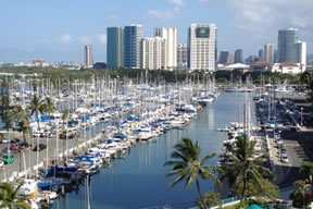 Waikiki yacht club, Waikiki, Honolulu, Hawaii